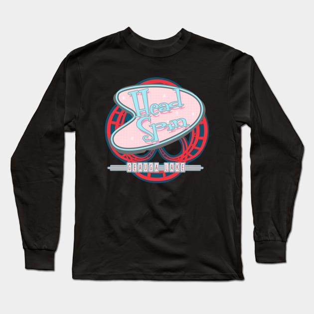 Geauga Lake Head Spin Roller Coaster Long Sleeve T-Shirt by carcinojen